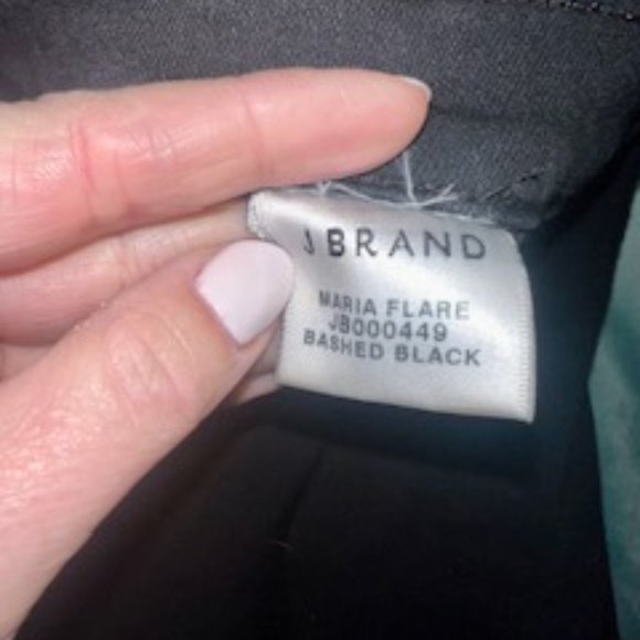 J Brand Maria Flare Bashed Black Jeans - Picture 3 of 5
